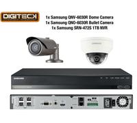 Samsung 2MP CCTV Security Package 2 Camera Full HD 1080p IP PoE + 1TB NVR Kit