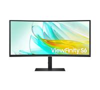 Samsung 34" S65UC ViewFinity S6 34" curved professional monitor with UWQHD resolution, USB-C with up to 90W charging and integrated hub for advanced