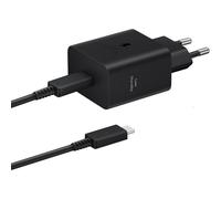 Samsung 45W USB C Mains Charger with 5 Amp Type C Cable Black EU Plug
