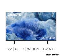 Samsung 55 Inch Qled 4K Smart Tv Qe55Q8Faau Quantum Hdr Ai Processor Tizen Motion Xcelerator Gaming Tv Black