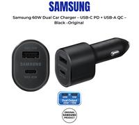Samsung 60W Super Fast Dual Car Charger USB-C PD USB-A Black EP-L5300 New Sealed