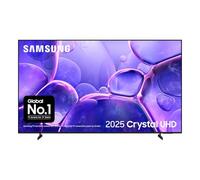 Samsung 85" U8000F, Crystal Processor 4K, 4K Upscaling, Q-Symphony, Knox Security, Metal Stream Design, 2025