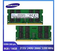 Samsung 8GB 16GB 32GB DDR4 2133MHz 2400MHz 2666MHz 3200 MHz PC4-2133P PC4-2400T PC4-2666V SO-DIMM Laptop Memory 260-Pin 1.2V