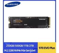 SAMSUNG 970 EVO Plus SSD 250GB 500GB 1TB 2TB MLC NVMe Hard Drive HDD Hard Disk M.2 2280 Internal Solid State Drive for Laptop PC