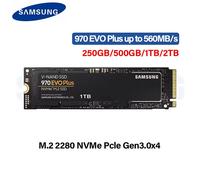 Samsung 970 EVO Plus SSD 250GB 500GB 1TB 2TB MLC NVMe Hard Drive HDD Hard Disk M.2 2280 Internal Solid State Drive for Laptop PC