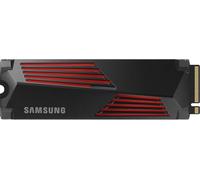 Samsung 990 PRO Heatsink NVMe M.2 SSD with heat sink, 1 TB, PCIe 4.0, 7,450 MB/s read, 6,900 MB/s write, Internal SSD with RGB for PC/console gaming and video editing, MZ-V9P1T0CW