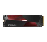 Samsung 990 PRO Heatsink NVMe M.2 SSD with heat sink, 4 TB, PCIe 4.0, 7,450 MB/s read, 6,900 MB/s write, Internal SSD with RGB for PC/console gaming and video editing, MZ-V9P4T0CW