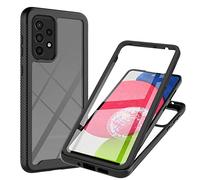 Samsung A13 4G/5G Phone Case, Samsung A04S Cover 360 Full Body Built-in Screen Protector Dustproof Shockproof Anti-Scratch Slim Bumper Protective Case for Samsung Galaxy A04S / A13 4G/5G Black