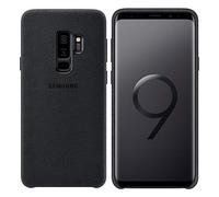 Samsung Alcantara Fabric Qi Charging Compatible Case Cover for Galaxy S9 Plus - Black,EF-XG965ABEGWW