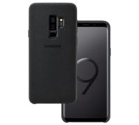 Samsung Alcantara Fabric Qi Charging Compatible Case Cover for Galaxy S9 Plus - Black,EF-XG965ABEGWW