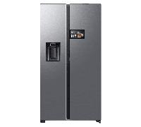 Samsung Series 9 AI Home RS90F64EETEU Wifi Connected Plumbed Total No Frost American Fridge Freezer - Silver - E Rated, Silver