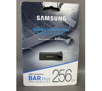 Samsung Bar Plus 256 GB USB 3.1 speed up to 400MB/s Flas Drive Titan Black -UK