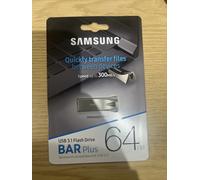Samsung Bar Plus 64GB USB 3.1 Flash Drive in Silver