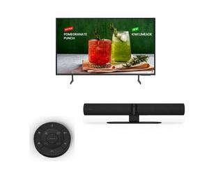 Samsung BED-H 65’’ + Jabra PanaCast 50 Black + Jabra PanaCast 50 Remote control Pack with 65-inch 4K UHD LCD TV, All-in-one smart 4K video bar and
