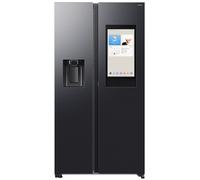 Samsung Bespoke AI RS90F66BEFEU Plumbed American Fridge Freezer with Family Hub Black