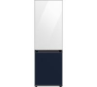 Samsung Bespoke RB34A6B2E8A 185cm 70/30 No Frost Fridge Freezer - White / Navy - E Rated, Blue