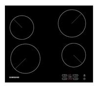 Samsung Ceramic Hob with 4 Cooking Zones, With Touch Control, Colour: Black, Material: Glass, C61R2AEE