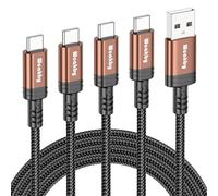 Samsung Charger Cable fast charge 4 Pack 1M+1M+2M+2M Type C Charger Cable Fast Charging for Samsung S23 iPhone 15 Pro Max Plus Switch PlayStation 5 Google Pixel 7 Pro Huawei etc.