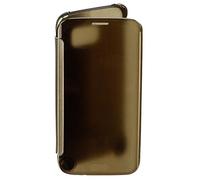 Samsung Clear View Window Flip Premium Case Cover for Samsung Galaxy S6 Edge - Gold