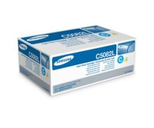Samsung CLT-C5082L Original Samsung CLT C5082L High Yield Cyan Laser Toner Cartridge, 4K Page Yield
