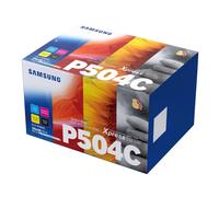 Samsung CLTP504C Black Cyan Magenta Yellow Standard Capacity Toner Cartridge Multipack 4 x 2.5K pages (Pack 4) - SU400A