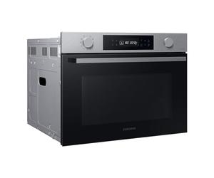 Samsung Compact Stove with Microwave NQ5B4553FBS/U1, 45 cm, 50 inches, WiFi Control, SmartThings Cooking, 20 Automatic Programmes, Stainless Steel