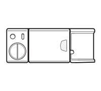 Samsung DD59-01002A Dishwasher Detergent Dispenser Gray