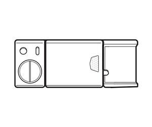 Samsung DD59-01002A Dishwasher Detergent Dispenser Gray
