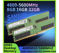 SAMSUNG DDR5 Memory RAM Desktop Memoria 8GB 16GB 32GB 4800 5600MHz UDIMM Ram XMP 3.0 DIY High Performance Office/Gaming Computer