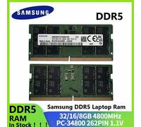 SAMSUNG DDR5 RAM Laptop Memory non-ECC SODIMM 8GB 16GB 32GB 4800MHz 5600MHz for Laptop Computer Dell Lenovo Asus HP Memory Stick