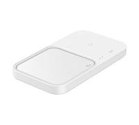 Samsung Duo 15W White Wireless Pad Induction Charger, Fast Charge, FR Version (Charger and Cable Not Included)
