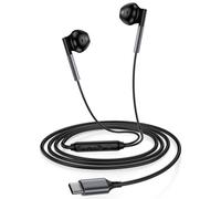 Samsung Earbuds Wired USB C Headphones for Samsung Galaxy Z Flip 7 FE Z Fold 7 6 5 S25 Edge S24 A56 A36 A26 A16 A55 A35 A25 A15 A54 A14, Type C Wired Earphones with Mic Volume Control for iPhone 16 15