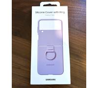 Samsung Galaxy Z Flip 4 Silicone Cover with Ring Bora Purple