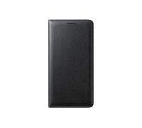 Samsung Genuine Flip Wallet Leather Case Cover for Galaxy J3 (2016) - EF-WJ320PBEGWW - Black