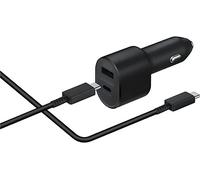 Car Charger 60W Original Samsung USB-C / USB Output USB-C Cable 1m Black