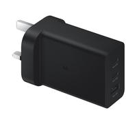Samsung EP-T6530 65W Trio Super Fast Charging Power Adapter, 2x USB-C + USB-A, UK Plug - Black