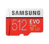 Samsung EVO Plus 512 GB microSDXC UHS-I U3 100 MB/s Full HD & 4K UHD Memory Card with Adapter (MB-MC512GA)