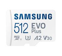 Samsung EVO Plus 512GB microSDXC UHS-I Class10 (microSDXC to SD adapter included)
