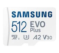 Samsung EVO Plus 512GB MicroSDXC Card UHS-I U3 with SD Adapter, New