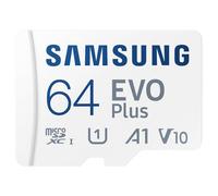 Samsung Evo Plus 64GB SDXC U1 Class 10 A1 130MB/s MicroSD Memory Card with Adapter 2021 Version (MB-MC64KA/EU)