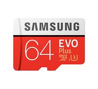 Samsung EVO Plus 64GB MicroSDXC Class 10 UHS-I Memory Card 64GB MicroSDXC Class 10 UHS-I 100MB/s Red White