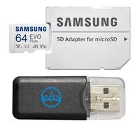 Samsung Evo Plus 64GB MicroSDXC Memory Card, Compatible with DJI Flip Drone and O4 Air Pro FPV (MB-MC64SA) Class 10 U3 A2 V30 Bundle with Everything But Stromboli Card Reader