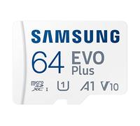 Samsung Evo Plus 64GB SDXC U1 Class 10 A1 130MB/s MicroSD Memory Card with Adapter 2021 Version (MB-MC64KA/EU)