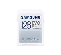 SAMSUNG EVO Plus Full Size 128 GB SDXC Card 130MB/s Full HD & 4K UHD, UHS-I, U3, V30 (MB-SC128K/AM)