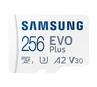 SAMSUNG EVO Plus microSD Memory Card + Adapter, 256GB microSDXC, Speeds Up to 160 MB/s, UHS-I, C10, U3, V10, A3, Upgrade Storage for Phones, Tablets, Gaming Consoles, DSLR Cameras, PCs, MB-MC256SA/AM