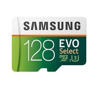SAMSUNG: EVO Select 128GB MicroSDXC UHS-I U3 100MB/s Full HD & 4K UHD Memory Card with Adapter (MB-ME128HA)