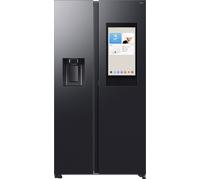 Samsung Family Hub™ RS90F66BEFEU Wifi Connected Plumbed Total No Frost American Fridge Freezer - Black - E Rated, Black