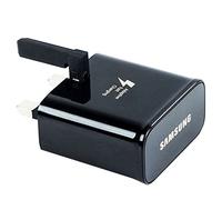 Samsung Fast Adaptive Mains UK For Galaxy S8, S8+, A3(2017), A5(2017), A7(2017) A8 (2018) and Compatible to All Other Samsung USB Type C Devices (Galaxy S8 Active, Black Mains (ONLY) EP-TA20UBE)