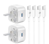 Samsung Fast Charger, 2Pack Samsung Charging Plug and Long Cable 3M USB C for Galaxy S25/S24/S23/S22/S21/S20/A17/A16/A23/A24/A25/A26/A32/A33/A34/A35/A36/A52/A53/A54/A55/A56, USBC Plug with Type C Lead