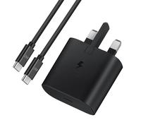 Samsung Fast Charger, Samsung Plug and 2m Long Cable USB C for Galaxy S26 S25 S24 S23 S22 S21 S20 A56 A55 A54 A53 A52S A36 A35 A34 A26 A25 A17 A16 A70 A71 A41, USBC Plug UK with Type C Charging Lead